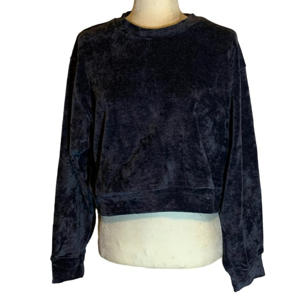 Noize Cropped Velour Sweatshirt. New With Tickets. Size Large.